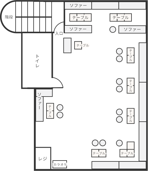 girls lounge Soleilのフロアマップ